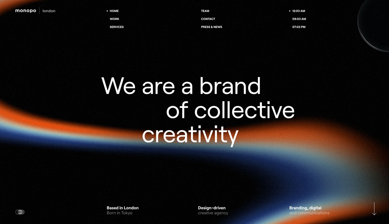 gradient web design